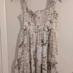 Ardene Floral Smocked Mini Dress
